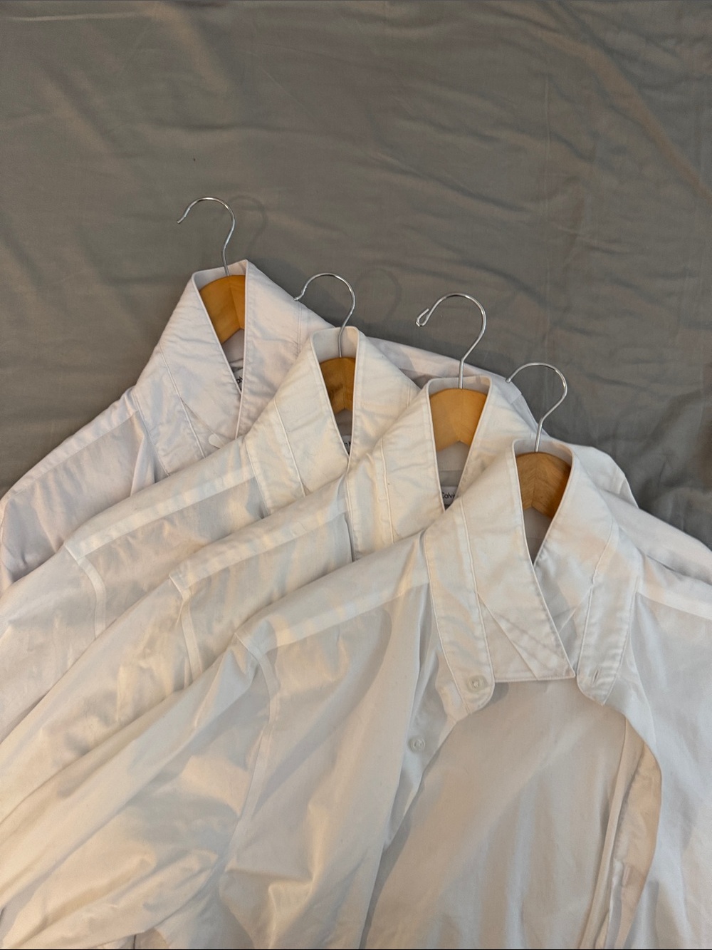 Crisp White Button-Up Shirt - Classic Collar